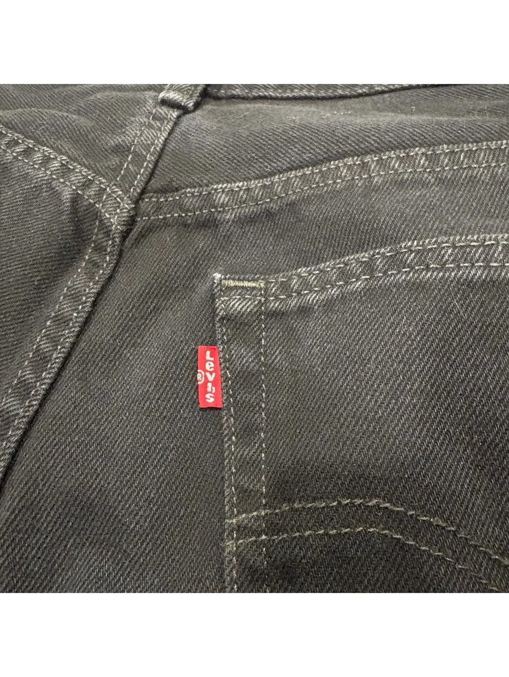 Levi's Black Denim Class Jeans Men's Waist 33 in 32L Cotton Casual Classic Fit